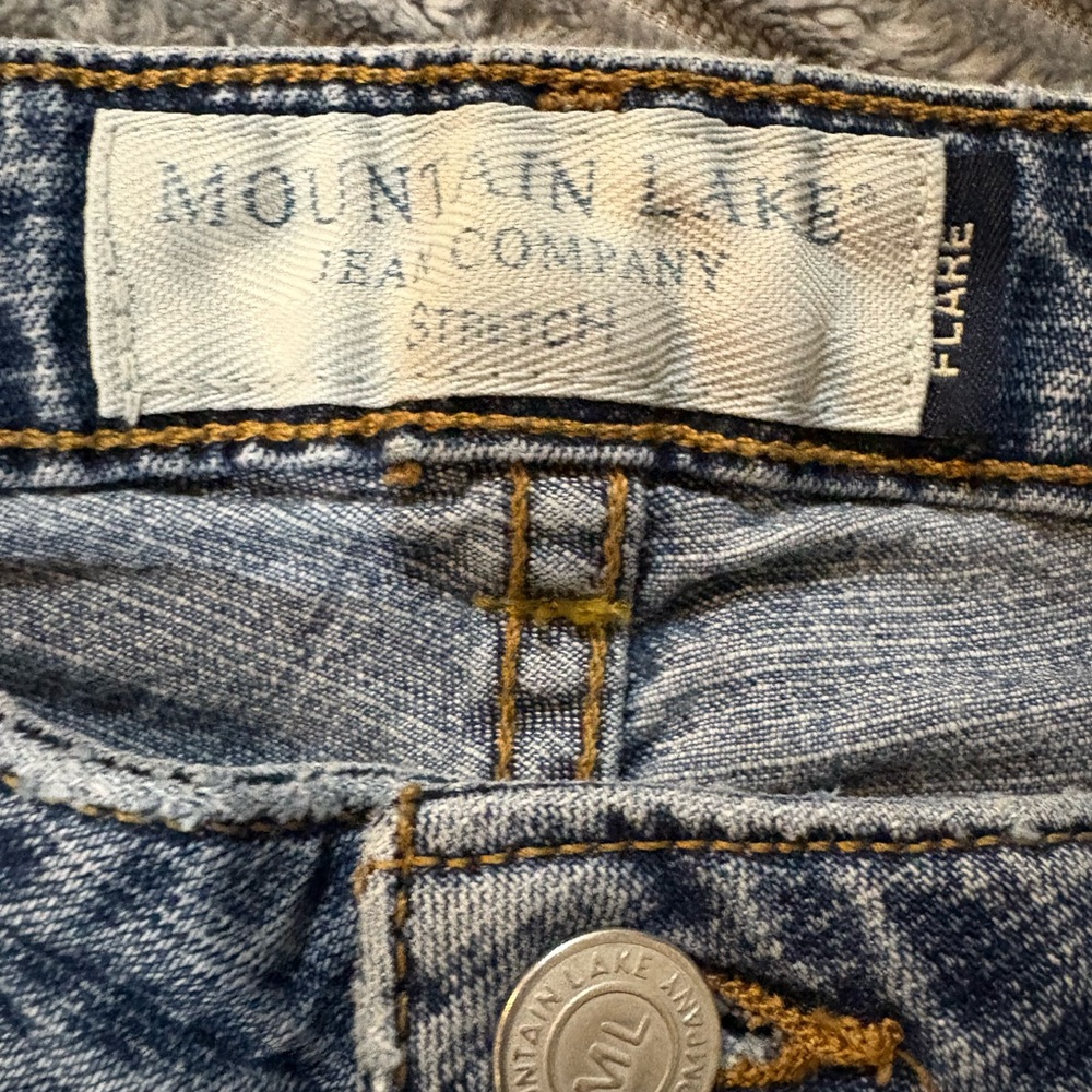 Vintage Mountain Lake Boot Cut Jeans . Sz 12 - Picture 6 of 16
